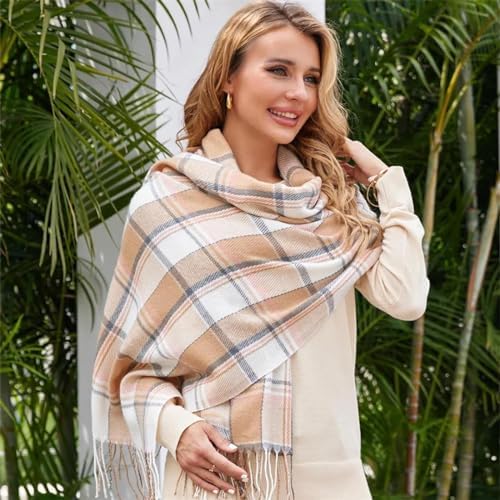 Isa | Vintage geblokte sjaal - Elegante en comfortabele sjaal