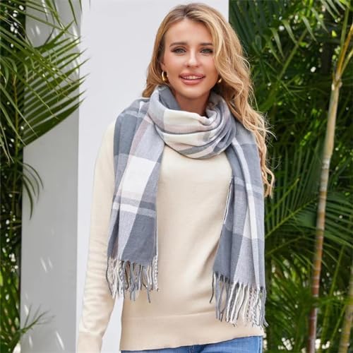 Isa | Vintage geblokte sjaal - Elegante en comfortabele sjaal