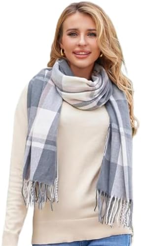 Isa | Vintage geblokte sjaal - Elegante en comfortabele sjaal