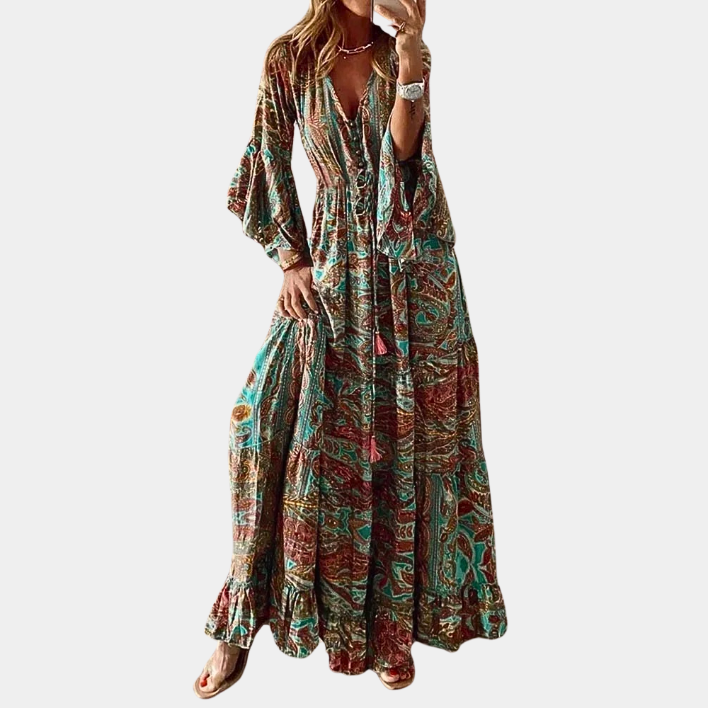 Variant image for Lotte | Lange Jurk Dames Polyester voor Zomer Feesten-19