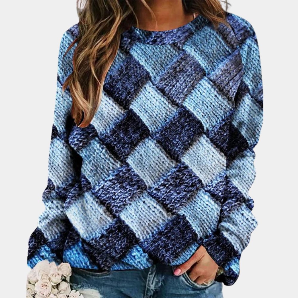 Variant image for Michaela | Dames Trui Polyester met Print voor Casual Gebruik-1