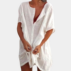 Variant image for Kailyn | Dames Midi Zomerjurk Katoen voor Casual en Formeel-1