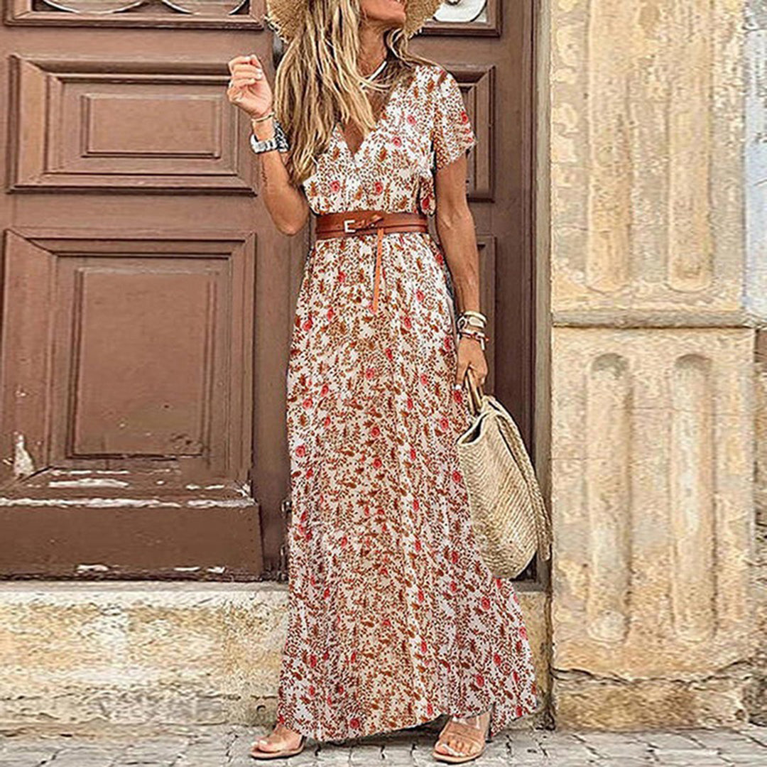 Variant image for Agnes | Dames Lange Zomerjurk Polyester voor Casual Uitjes-25