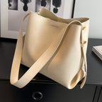Dames Schoudertas Bruin Groot Kunstleer 30x25x15 cm