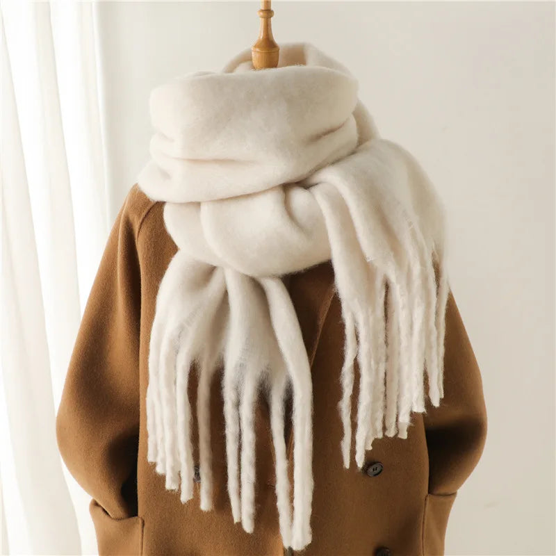 Catharina | Warme Winter Sjaal met Franje