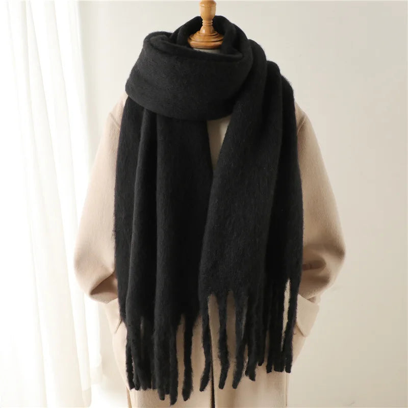 Catharina | Warme Winter Sjaal met Franje
