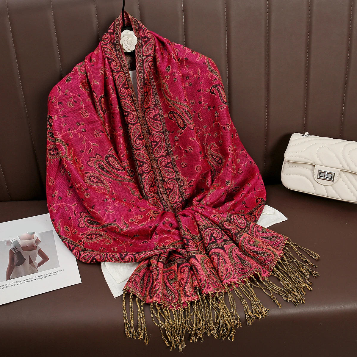 Ella | Warme Winter Foulard met Print