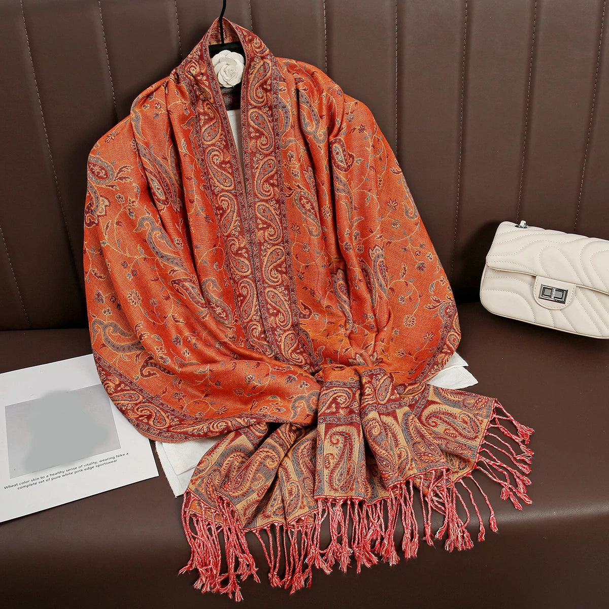 Ella | Warme Winter Foulard met Print