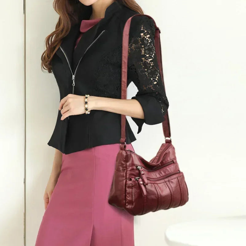 Emma | Dames Crossbody Tas Zacht Leer voor Casual Gebruik