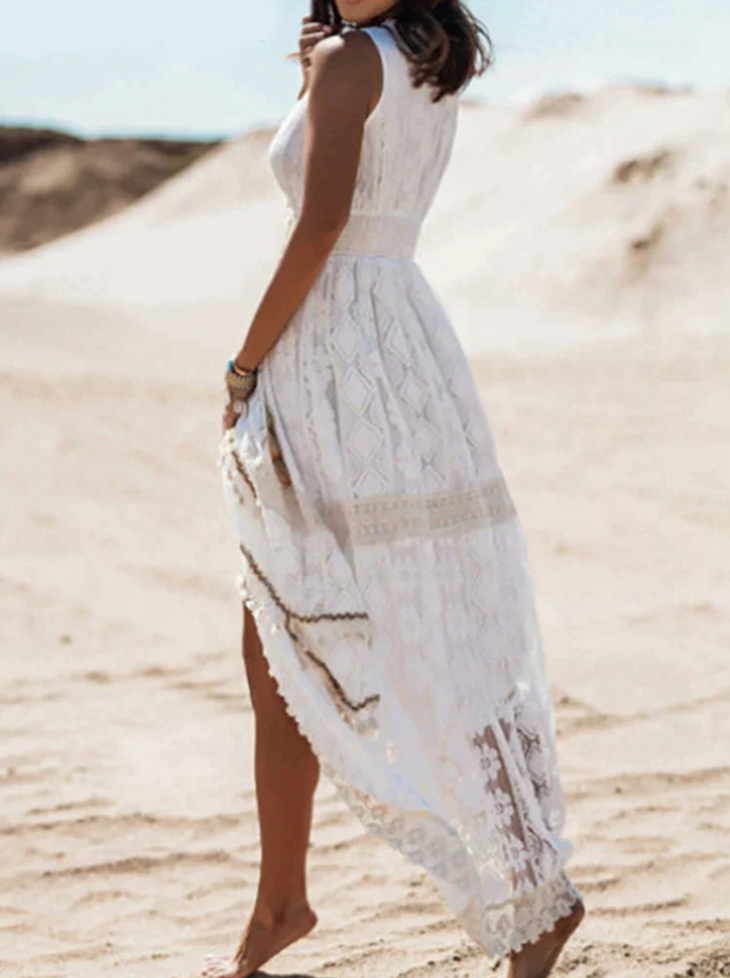 Leila | Dames Boheemse Jurk Katoen voor Zomeruitjes-6