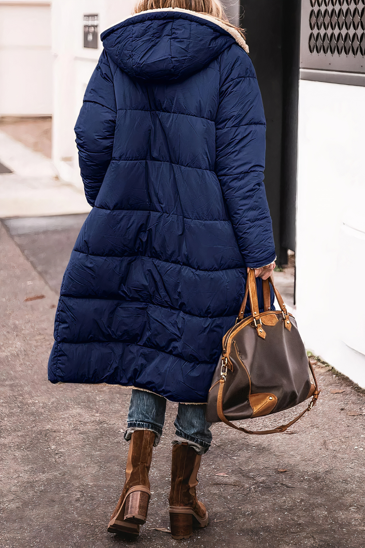 Stellane Dames Parka Winterjas - Stijlvolle en Warme Lange Jas voor Koude Dagen 4