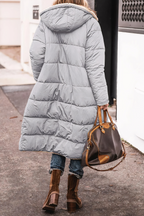Stellane Dames Parka Winterjas - Stijlvolle en Warme Lange Jas voor Koude Dagen 6