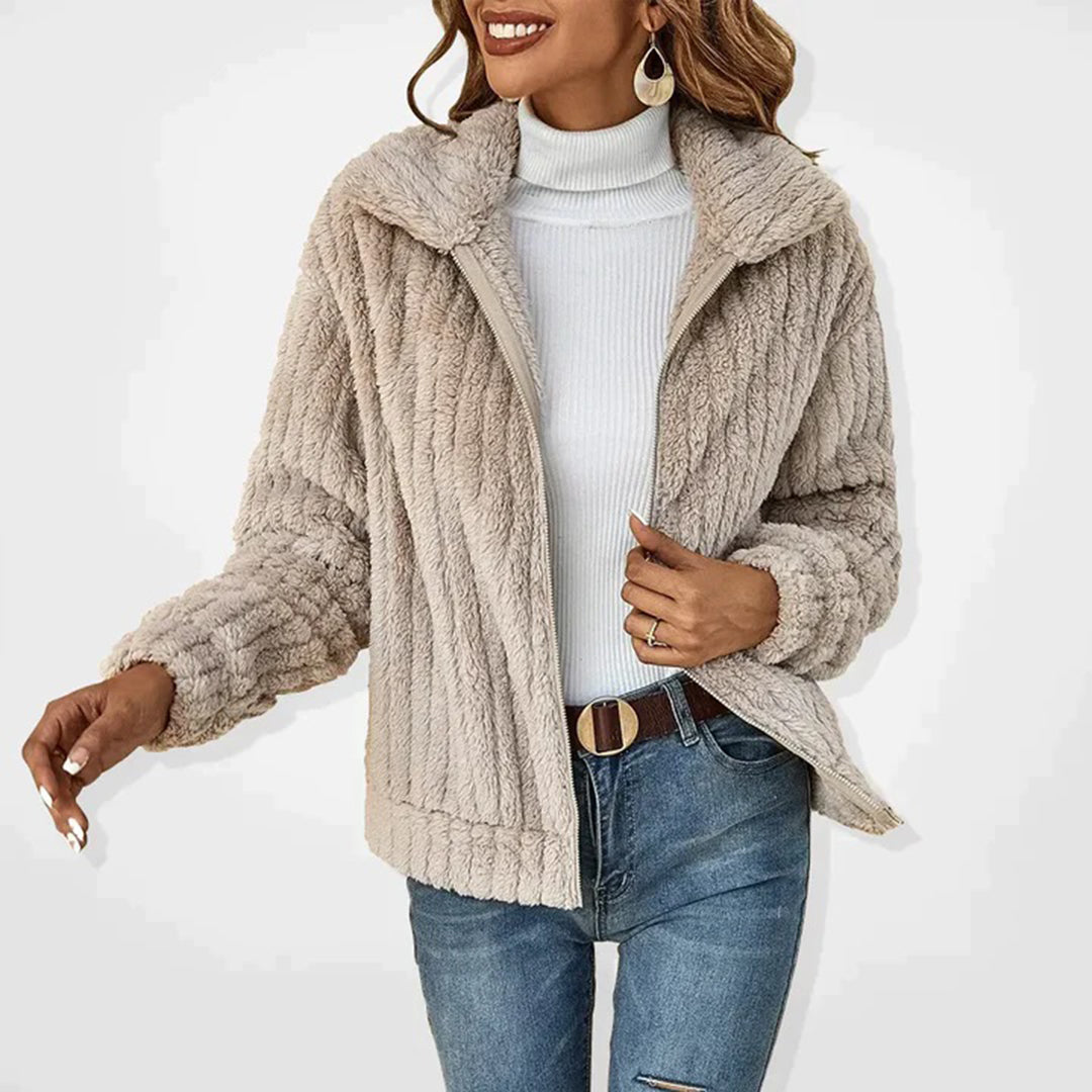 Variant image for Tabitha | Dames Fleece Vest Lang met Kraag voor Lente en Zomer-1