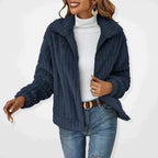 Tabitha | Dames Fleece Vest Lang met Kraag voor Lente en Zomer-4