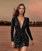 Glinsterende Cocktailjurk Dames met Pailletten - Elegante Bodycon Jurk voor Avondevenementen-3
