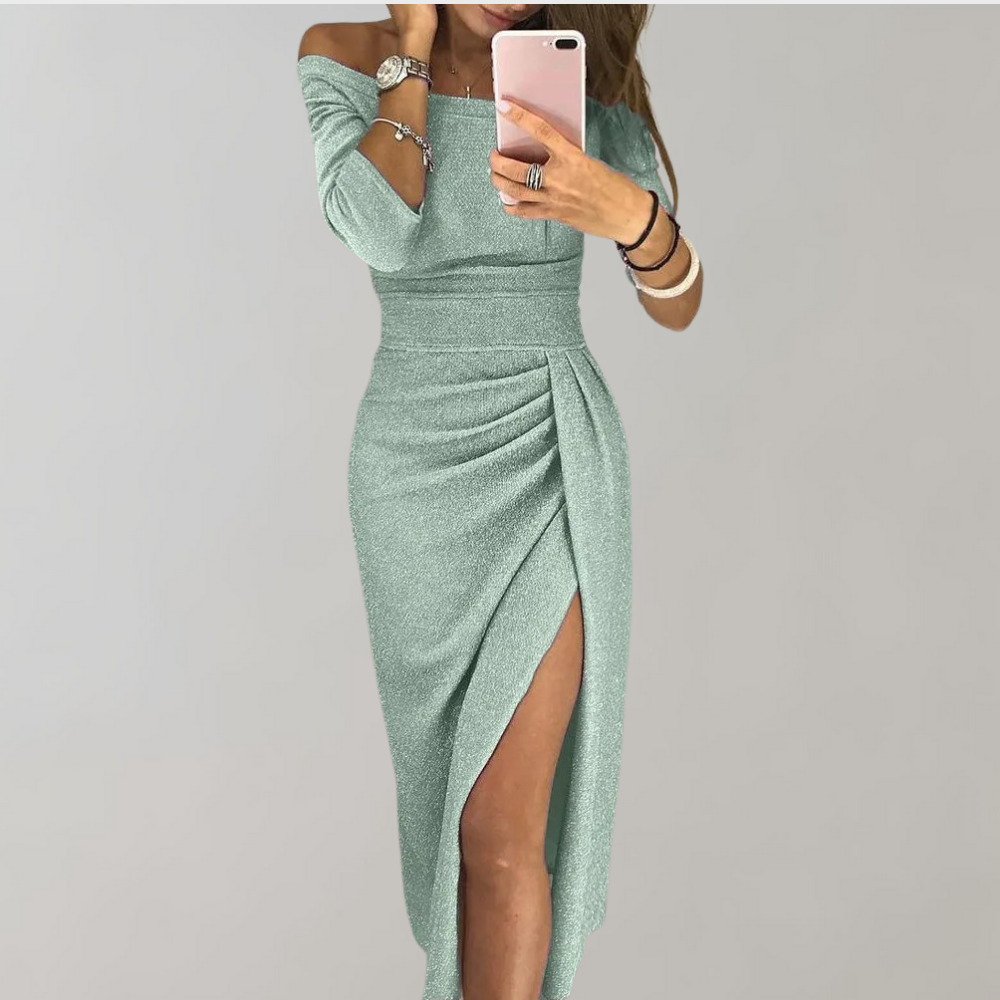 Vilja | Dames Galajurk Glitter Polyester voor Feestelijke Gelegenheden-5