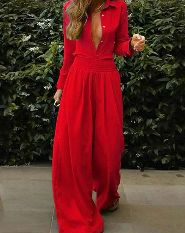 Esmée | Dames Jumpsuit Zwart Katoen voor Feestelijke Gelegenheden-2