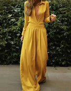 Esmée | Dames Jumpsuit Zwart Katoen voor Feestelijke Gelegenheden-3