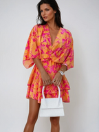 Lotte | Dames Mini Jurk Katoen met V-hals voor Zomerfeesten-2