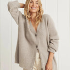 Cashmere V-hals cardigan