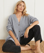 Cashmere V-hals cardigan
