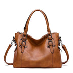 Luxe Lederen Handtas Dames met Afneembare Schouderriem en Ruim Interieur-5
