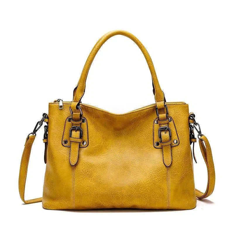 Luxe Lederen Handtas Dames met Afneembare Schouderriem en Ruim Interieur-6
