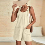 Elara | Dames Korte Jumpsuit Katoen voor Feestelijke Zomeruitjes-2