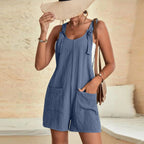 Elara | Dames Korte Jumpsuit Katoen voor Feestelijke Zomeruitjes-5