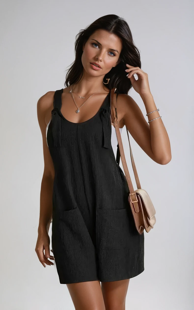 Variant image for Elara | Dames Korte Jumpsuit Katoen voor Feestelijke Zomeruitjes-1