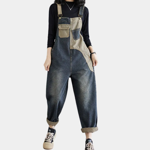 Agatha | Dames Jumpsuit Denim voor Zomer met Verstelbare Banden-1