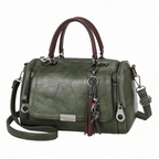 Elegante Handtas Dames met Afneembare Charme en Meerdere Compartimenten-1