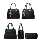 Natalia | Dames Handtas Vegan Leer met Luxe Goudkleurige Hardware-6
