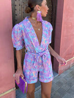 Vera | Dames Jumpsuit Feestelijk Katoen voor Chique Gelegenheden-5