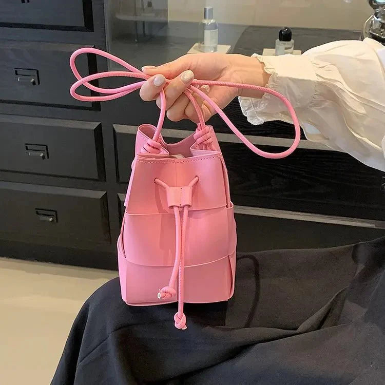 Dames Crossbody Tas Gevlochten Kunstleer