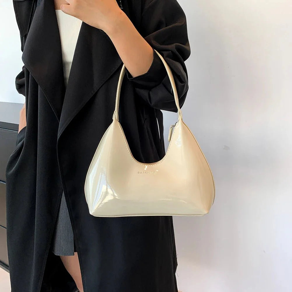 Elegante Leren Hobo-Tas voor Dagelijks Gebruik – Ruim Ontwerp met Hoogwaardig Leer in Neutrale Kleur-5