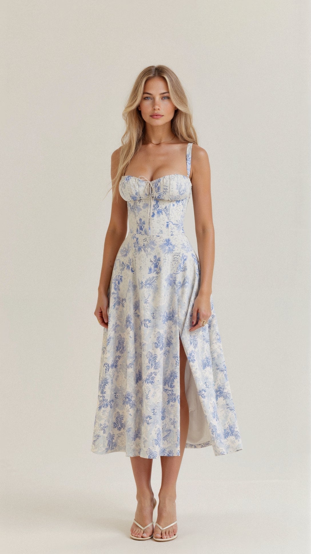 Variant image for Kiana | Dames Midi Jurk Zwart Corset voor Bruiloft en Feesten-16