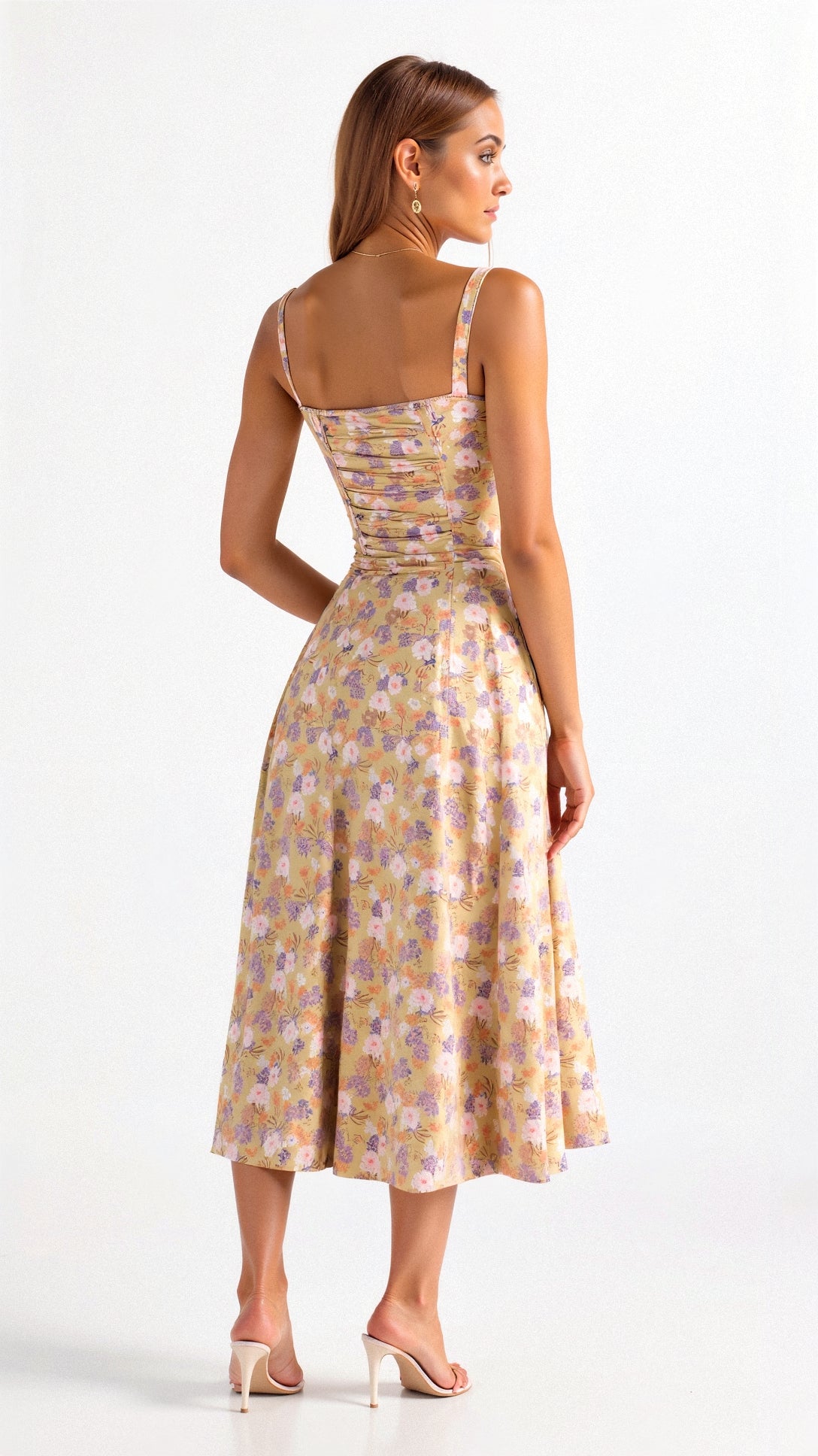 Kiana | Dames Midi Jurk Zwart Corset voor Bruiloft en Feesten-2