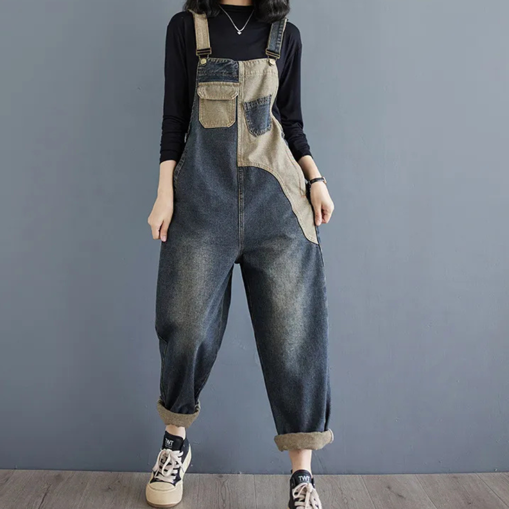 Agatha | Dames Jumpsuit Denim voor Zomer met Verstelbare Banden-2